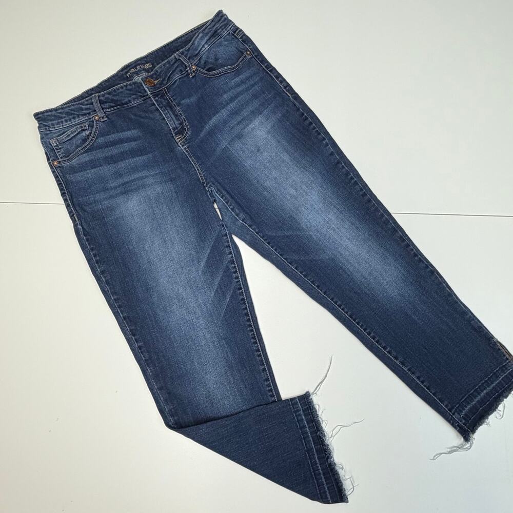 Maurices Dark Wash Ankle Jeans Size 13/14